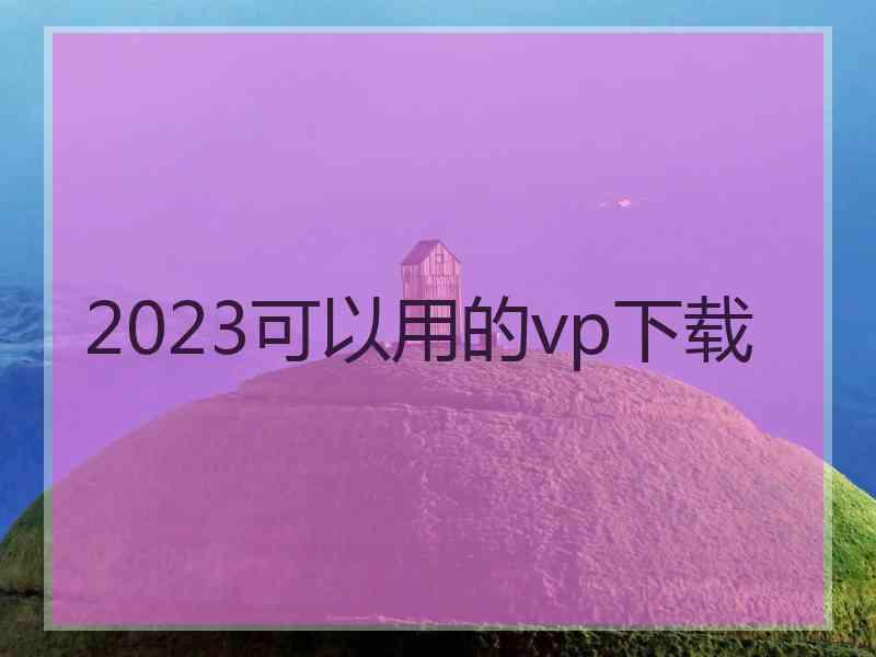 2023可以用的vp下载