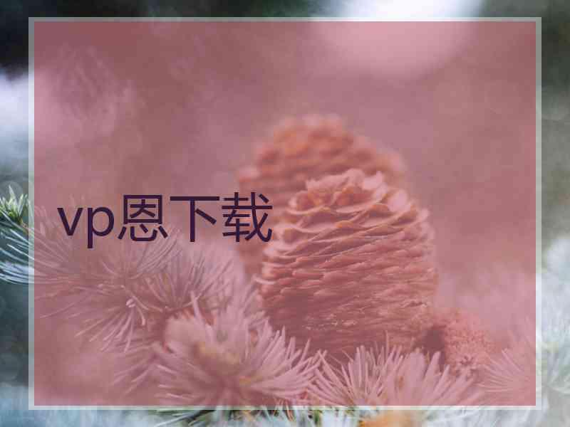 vp恩下载