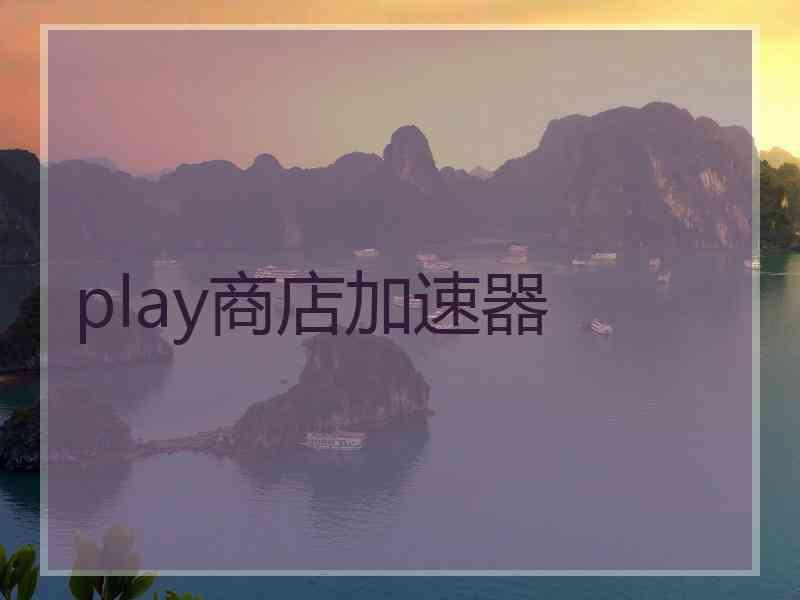 play商店加速器