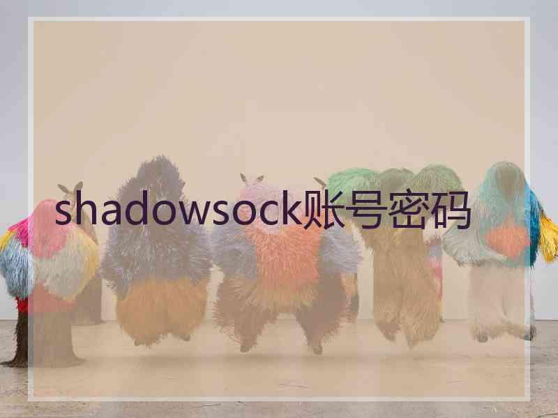 shadowsock账号密码