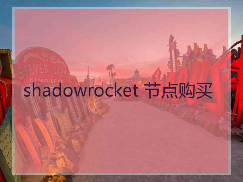 shadowrocket 节点购买