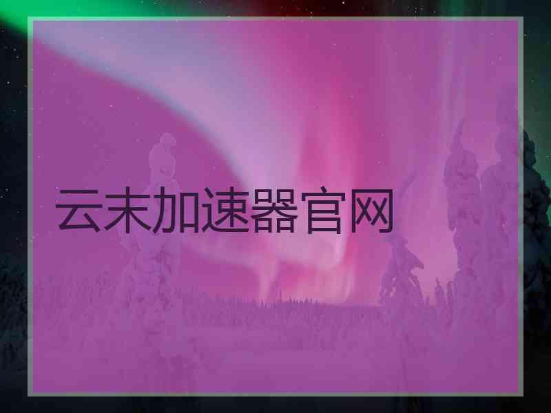 云末加速器官网