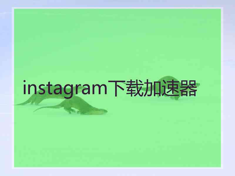 instagram下载加速器